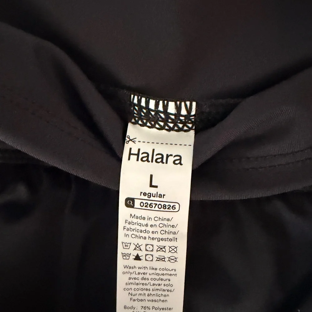 HALARA Black Skirt with White Side Stripes - Picture 3 of 5